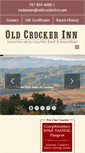 Mobile Screenshot of oldcrockerinn.com