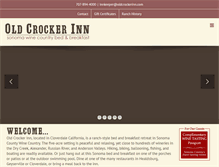 Tablet Screenshot of oldcrockerinn.com